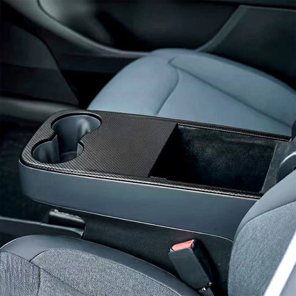 Yeslak Carbon Becherhalter Cover Abdeckung – Tesla Model Y Juniper Standard bei EV Motion Shop