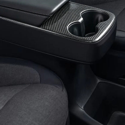 Yeslak Carbon Becherhalter Cover Abdeckung – Tesla Model Y Juniper Standard bei EV Motion Shop