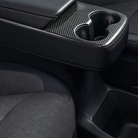 Yeslak Carbon Becherhalter Cover Abdeckung – Tesla Model Y Juniper Standard bei EV Motion Shop