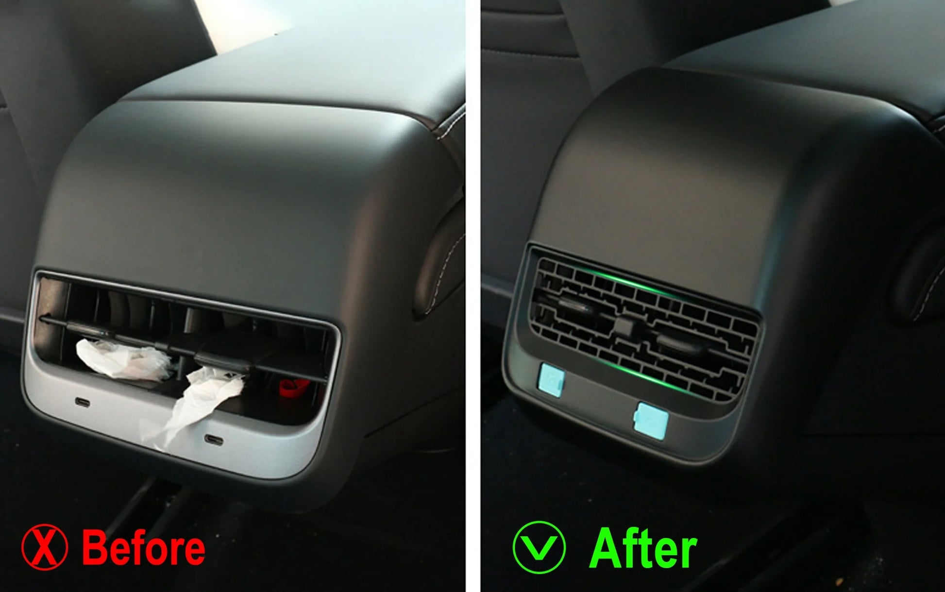 Yeslak Luftauslass Klima Cover – Tesla Model 3 / Y (Pre-Facelift) bei EV Motion Shop