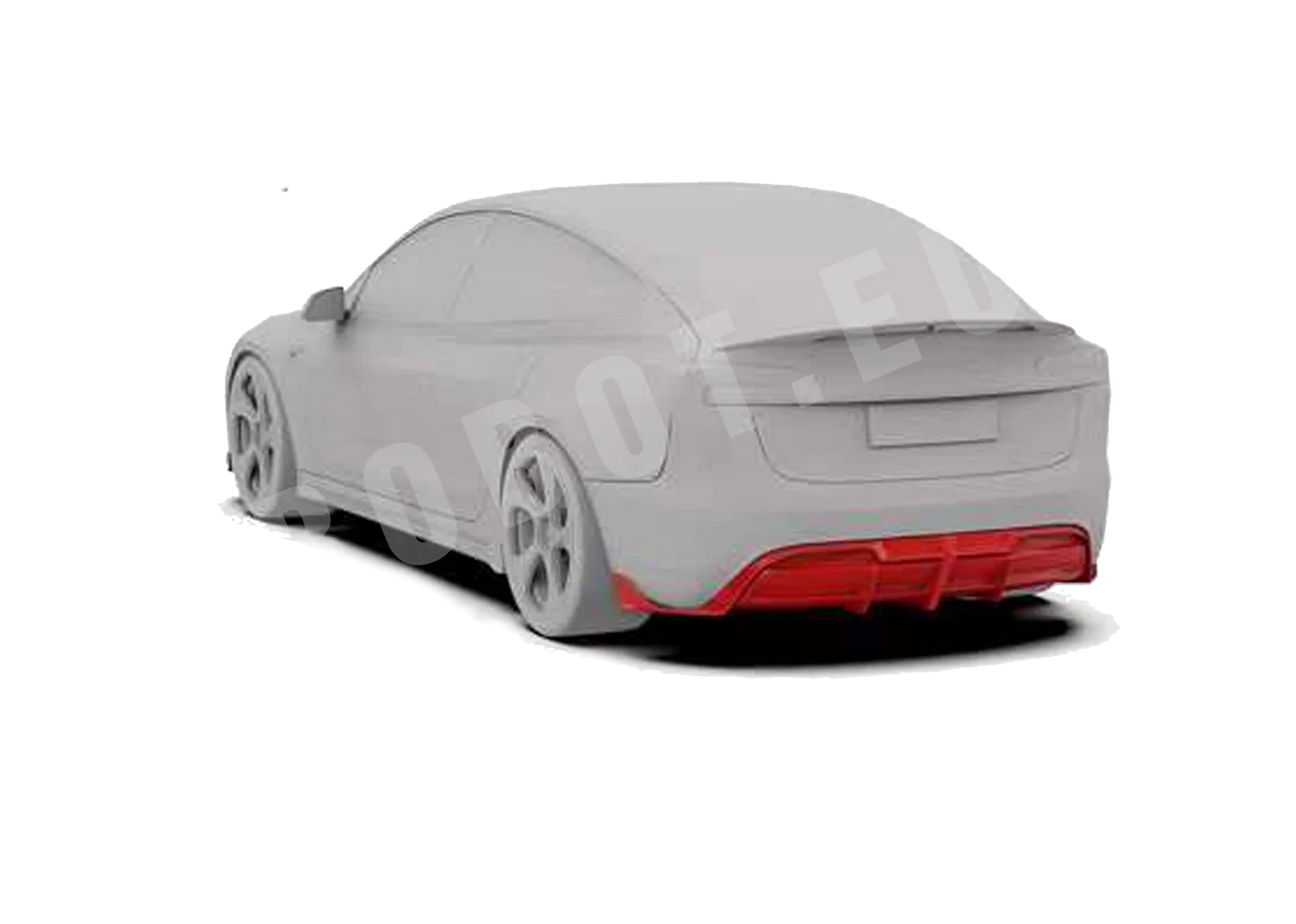 Robot "Hacker" Heck Diffuser – Tesla Model 3 Highland bei EV Motion Shop