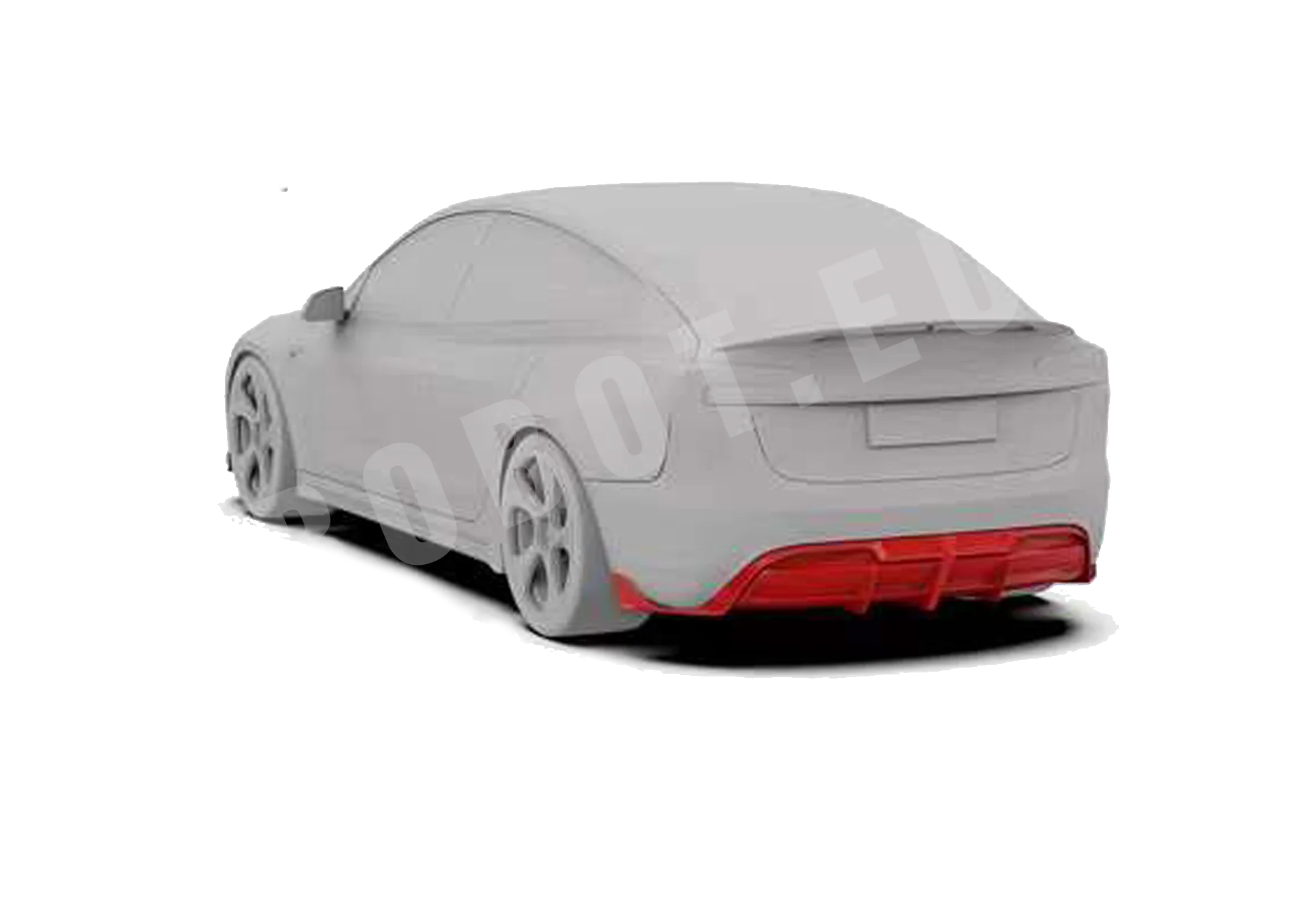 Robot "Hacker" Heck Diffuser – Tesla Model 3 Highland bei EV Motion Shop