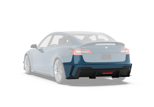 Robot "HACKER" Heckstossstange und Diffusor für Tesla Model 3 bei EV Motion Shop