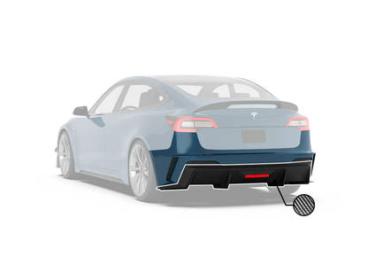 Robot "HACKER" Heckstossstange und Diffusor für Tesla Model 3 bei EV Motion Shop