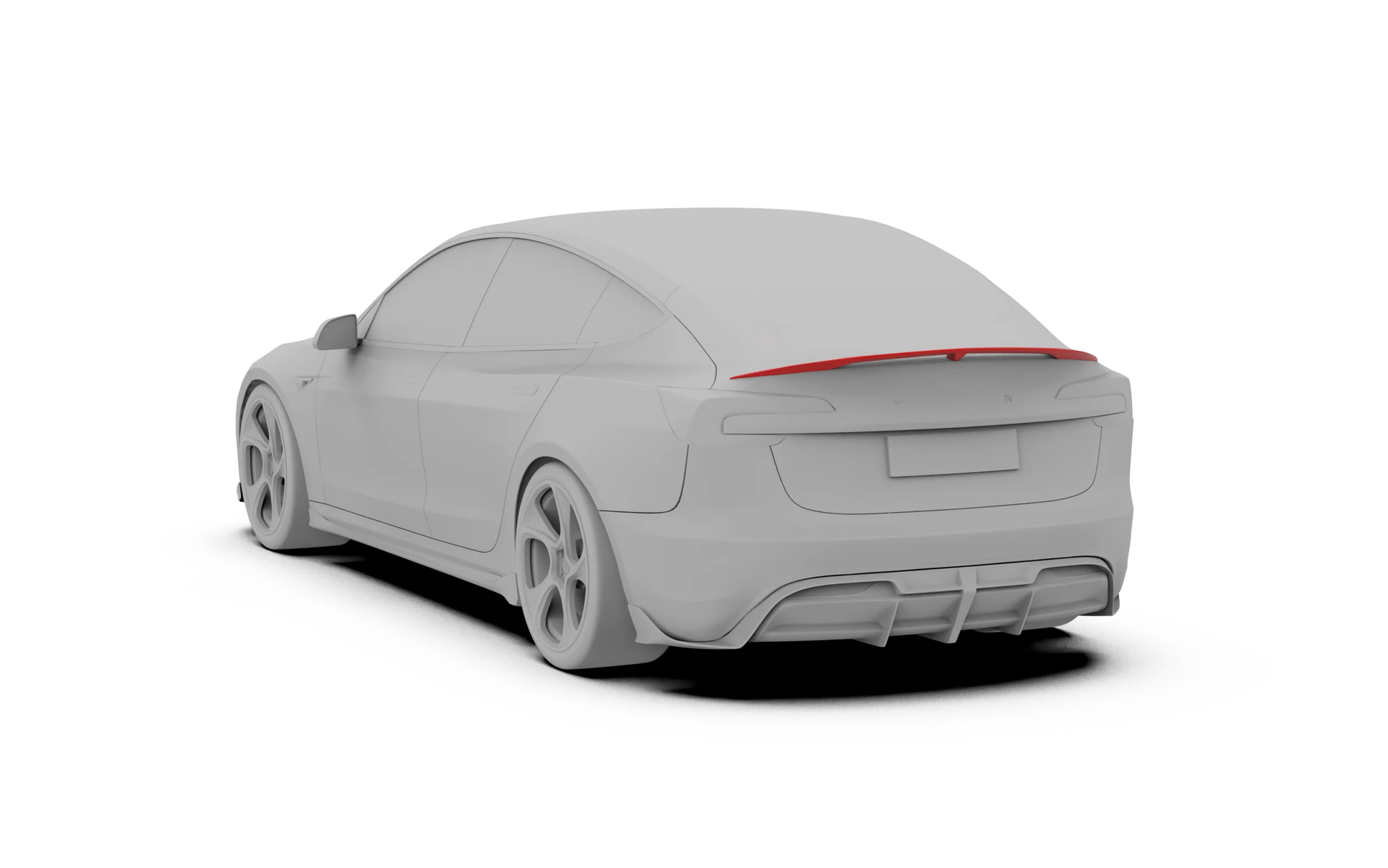 Robot "Hacker" Spoiler Optionen - Tesla Model 3 Highland bei EV Motion Shop