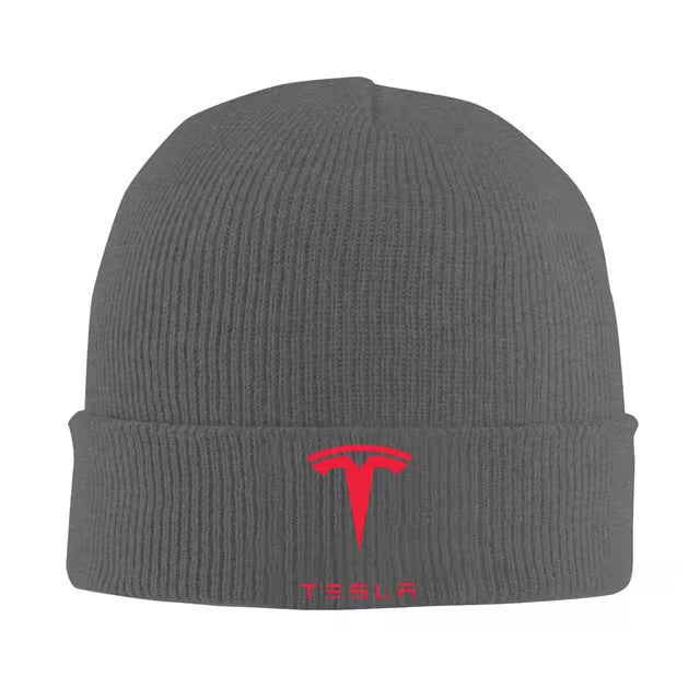 EV Motion Tesla Logo Unisex Beanie Wollmütze Multicolor bei EV Motion Shop