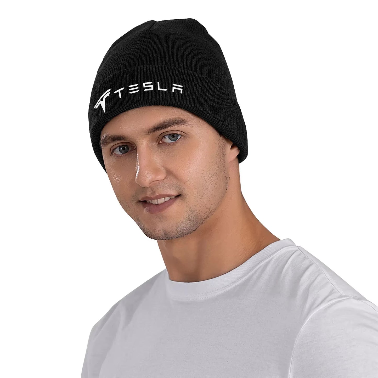 EV Motion Tesla Logo Unisex Beanie Wollmütze Multicolor bei EV Motion Shop