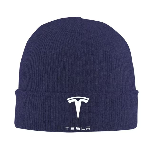 EV Motion Tesla Logo Unisex Beanie Wollmütze Multicolor bei EV Motion Shop