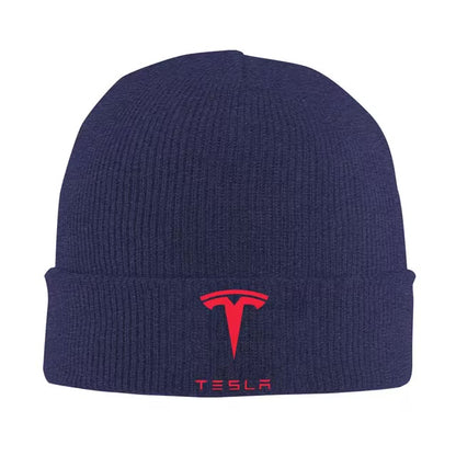 EV Motion Tesla Logo Unisex Beanie Wollmütze Multicolor bei EV Motion Shop