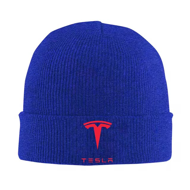 EV Motion Tesla Logo Unisex Beanie Wollmütze Multicolor bei EV Motion Shop