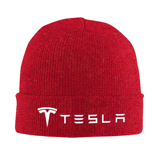 EV Motion Tesla Logo Unisex Beanie Wollmütze Multicolor bei EV Motion Shop