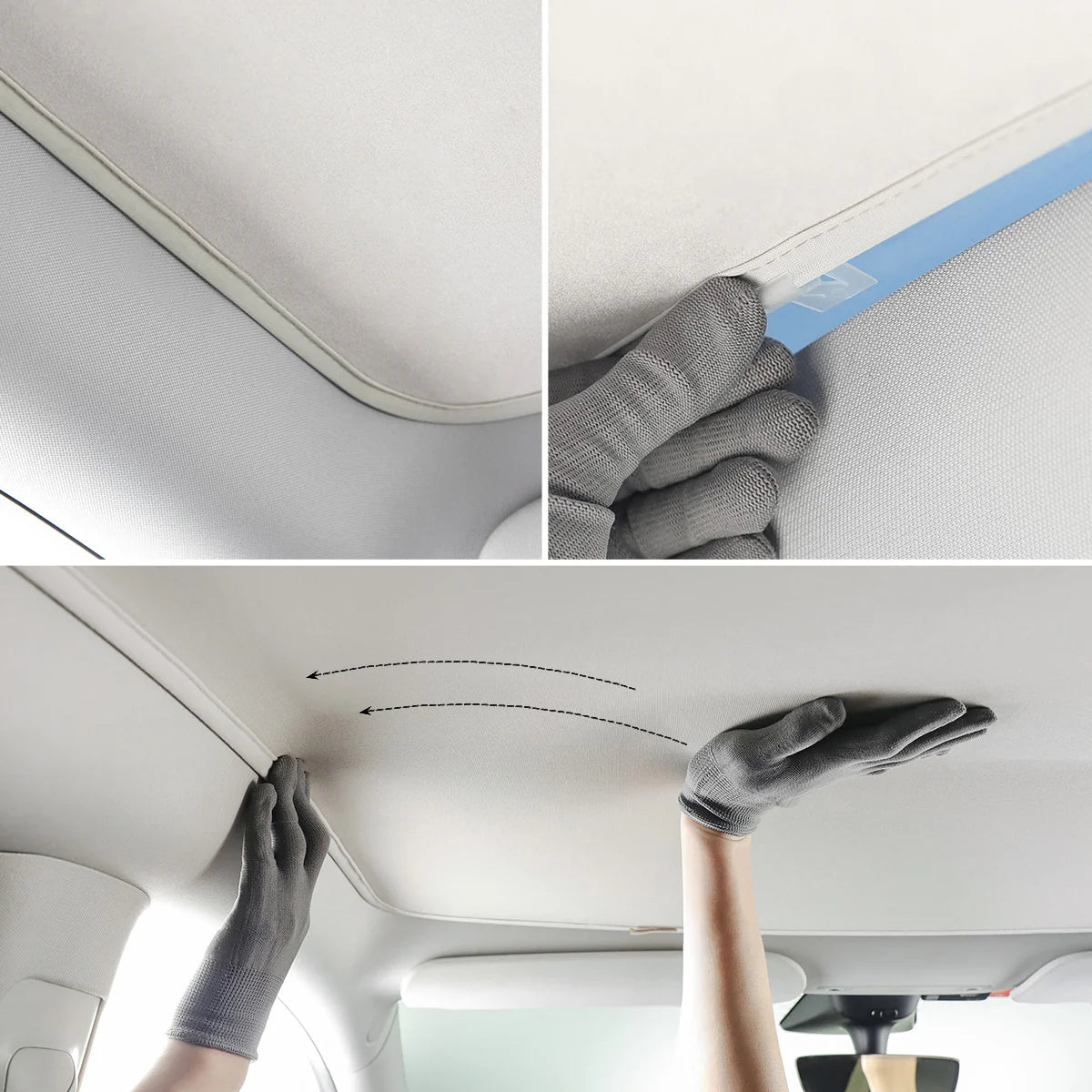 TPARTS Ice Velvet Panorama Glasdach Sonnenschutz – Tesla Model 3 Highland bei EV Motion Shop