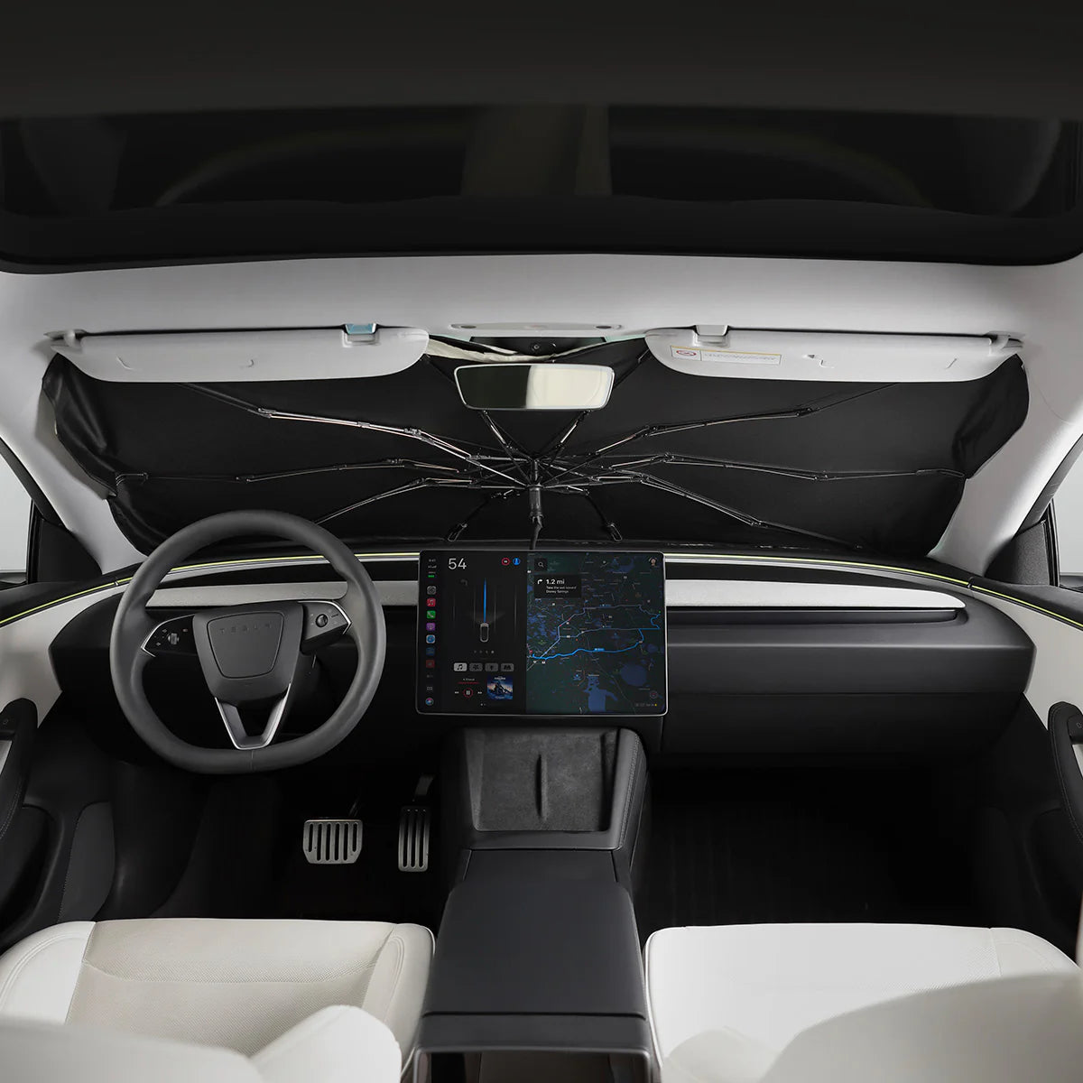 TPARTS Windschutzscheibe Sonnenschirm Regenschirm für Tesla Model S / 3 / X / Y bei EV Motion Shop