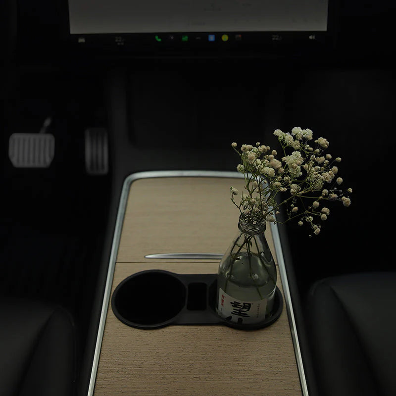 TPARTS Holz Look Mittelkonsolen Cover – Tesla Model 3 / Y (Pre-Facelift) bei EV Motion Shop