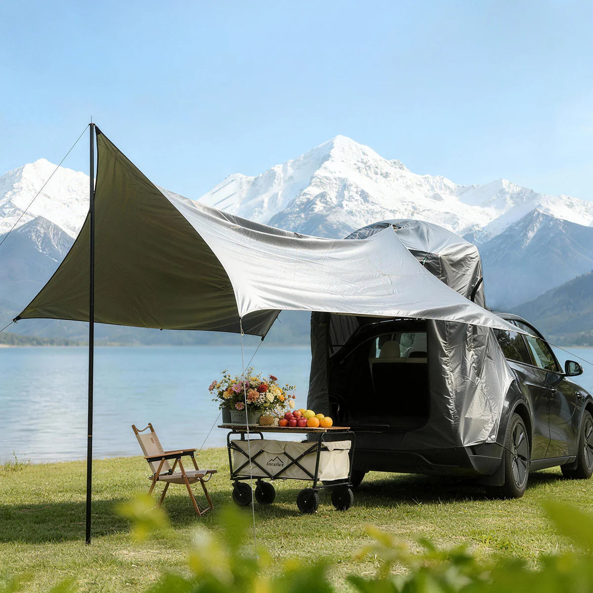 TPARTS Mobiles Camping Heckzelt – Tesla Model Y Juniper – EV Motion