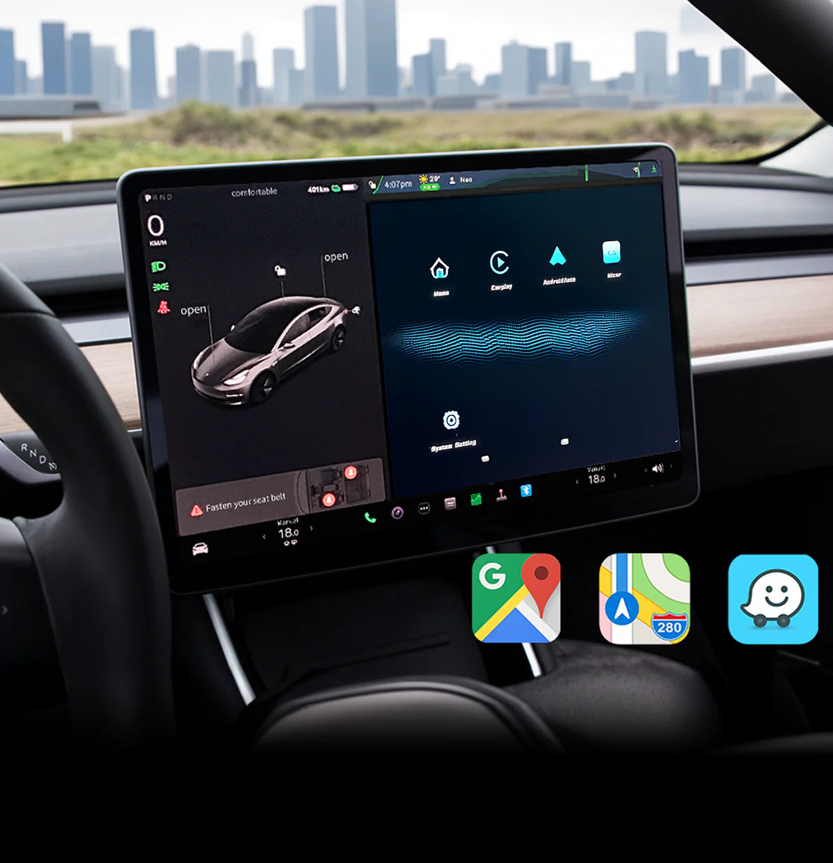 Tes Studio Center Control Screen CarPlay Auto Decode Modul – Tesla Model 3 / Y / Highland / Juniper bei EV Motion Shop
