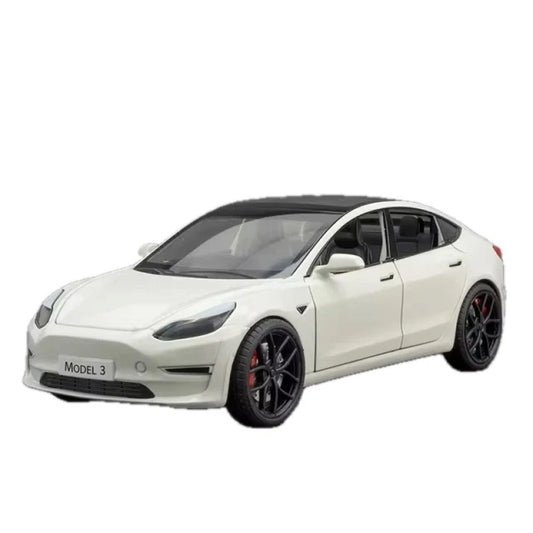 Tesla Model 3 Spielzeug Dekoration Modell Auto im 1 24 Maßstab aus Aluminium bei EV Motion Shop