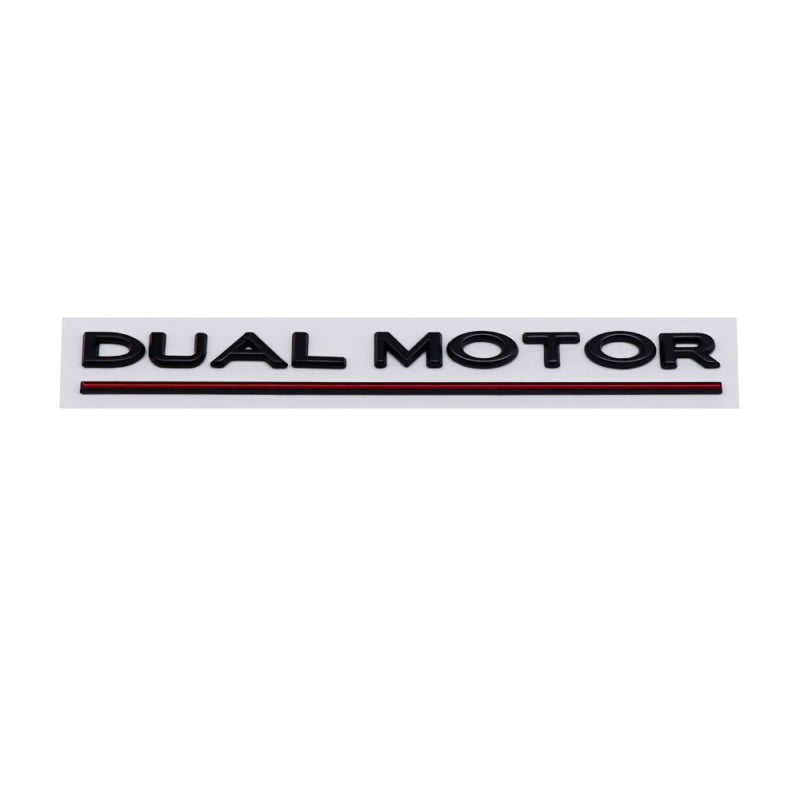 Dual Motor Script Logo Schriftzug für Tesla Model 3 / Y / Highland