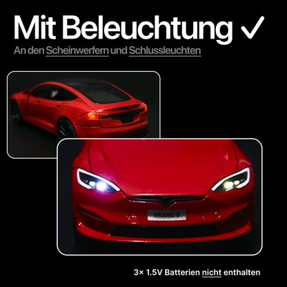 Tesla Model S Spielzeug Dekoration Modell Auto im 1 24 Maßstab aus Aluminium bei EV Motion Shop