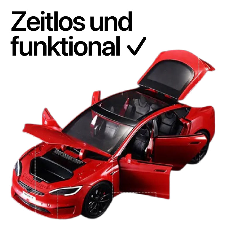 Tesla Model S Spielzeug Dekoration Modell Auto im 1 24 Maßstab aus Aluminium bei EV Motion Shop