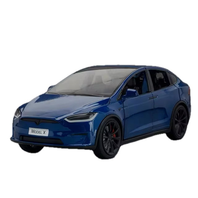 Tesla Model X Spielzeug Dekoration Modell Auto im 1:24 Maßstab aus Aluminium bei EV Motion Shop