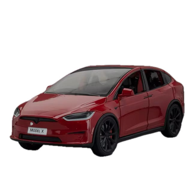 Tesla Model X Spielzeug Dekoration Modell Auto im 1:24 Maßstab aus Aluminium bei EV Motion Shop