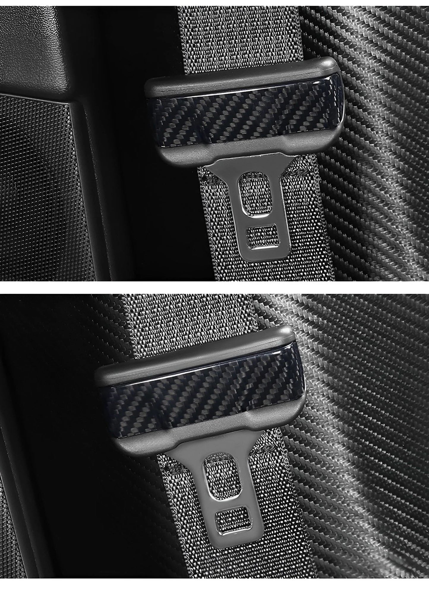 Yeslak Carbon Sicherheitsgurt Cover – Tesla Model 3 / Y / Highland / Juniper