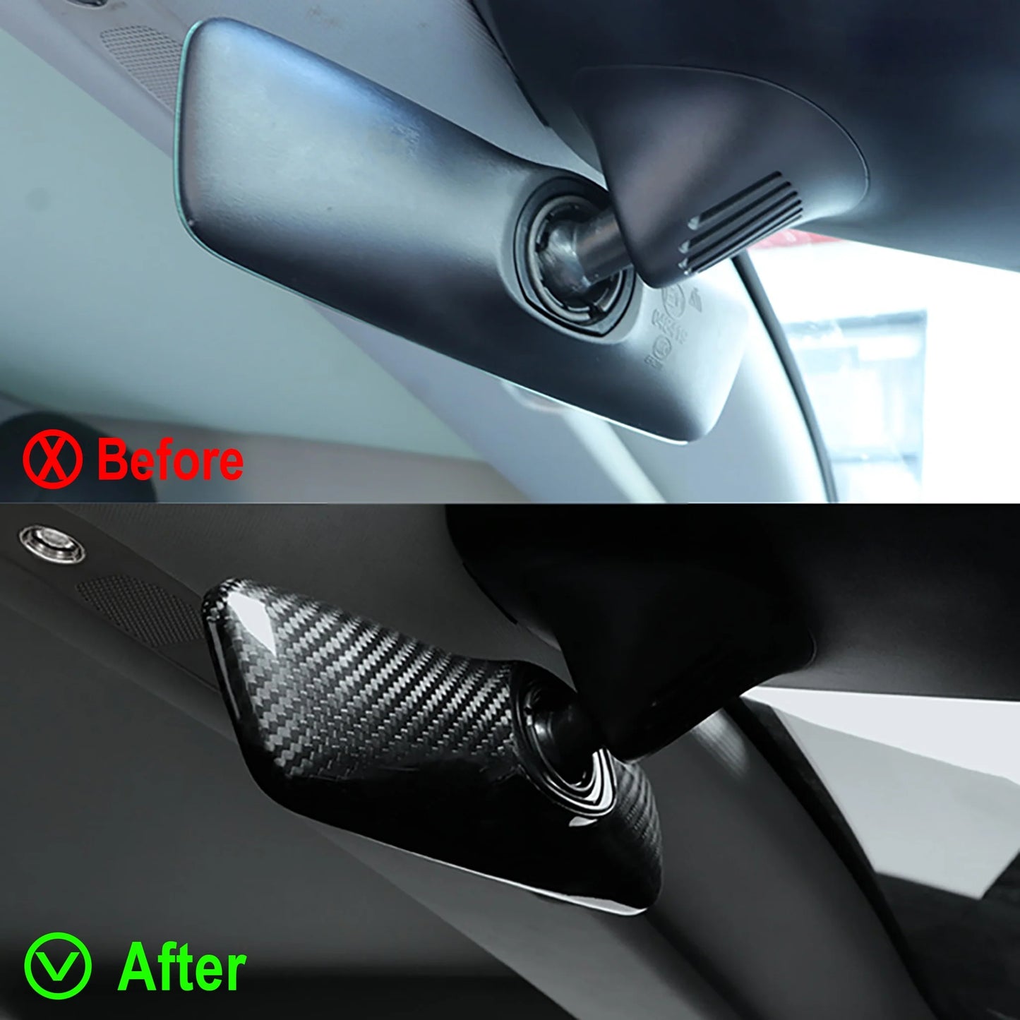 Yeslak Carbon Rückspiegel Cover – Tesla Model 3 / Y / Highland / Juniper bei EV Motion Shop
