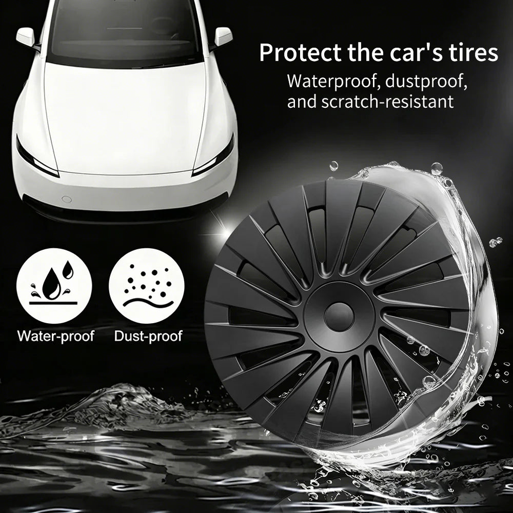 Yeslak Induktion Style Radkappen 18" Aperture – Tesla Model Y Juniper Standard bei EV Motion Shop