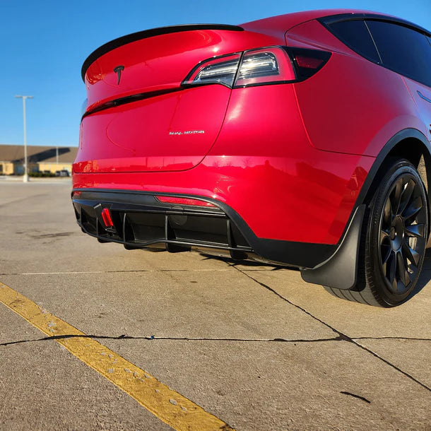 Yeslak Heck Diffuser Stoßstangenlippe mit LED Bremslicht – Tesla Model 3 / Y (Pre-Facelift) bei EV Motion Shop