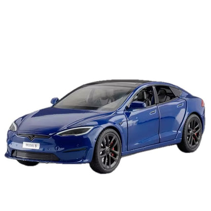 Tesla Model S Spielzeug Dekoration Modell Auto im 1 24 Maßstab aus Aluminium bei EV Motion Shop