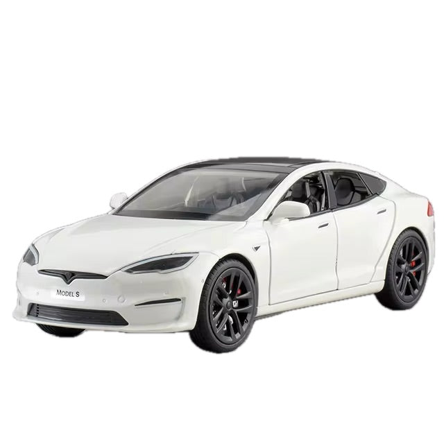 Tesla Model S Spielzeug Dekoration Modell Auto im 1 24 Maßstab aus Aluminium bei EV Motion Shop