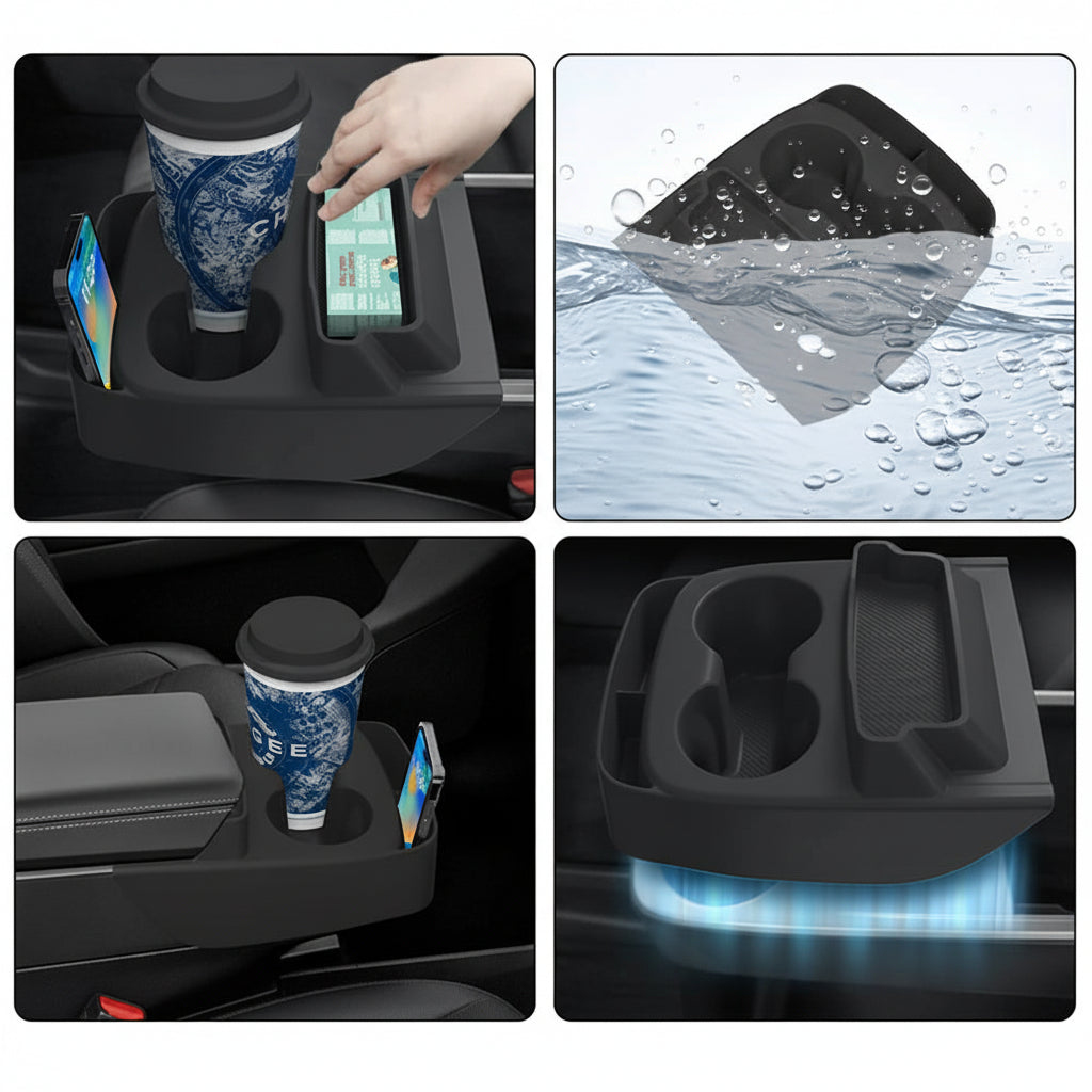 Yeslak Integrierter Silikon Becherhalter – Tesla Model Y Juniper Standard bei EV Motion Shop