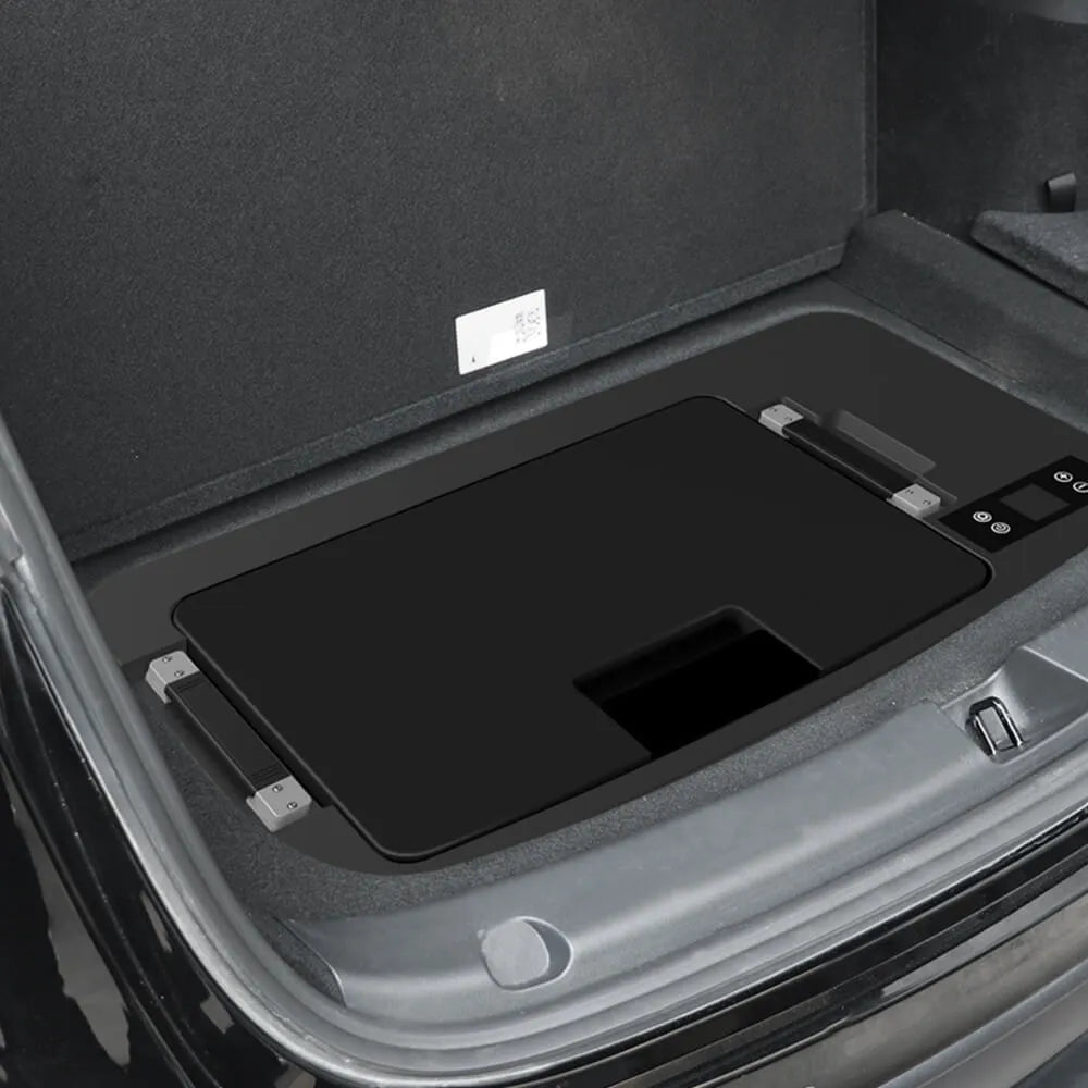Tesstudio Elektrisch einziehbarer Sonnenschutz mit 35L Kofferraum Trunk Kühlschrank für Tesla Model Y