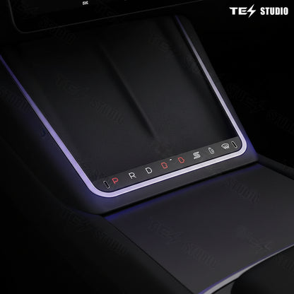 Tesstudio Mittelkonsole Wireless Charger mit LED Ambiente Licht für Model 3 / Y / Highland / Juniper bei EV Motion Shop