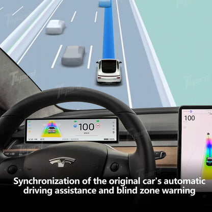 Tlyard 8.8 Zoll Dashboard Breitbild Touch Display mit Frontkamera für Model 3 / Y / Highland bei EV Motion Shop