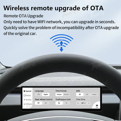 Tlyard 8.8 Zoll Dashboard Breitbild Touch Display mit Frontkamera für Model 3 / Y / Highland bei EV Motion Shop