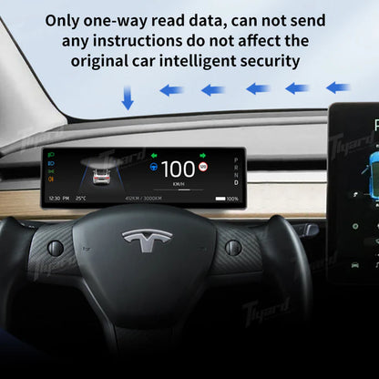 Tlyard 8.8 Zoll Dashboard Breitbild Touch Display mit Frontkamera für Model 3 / Y / Highland bei EV Motion Shop