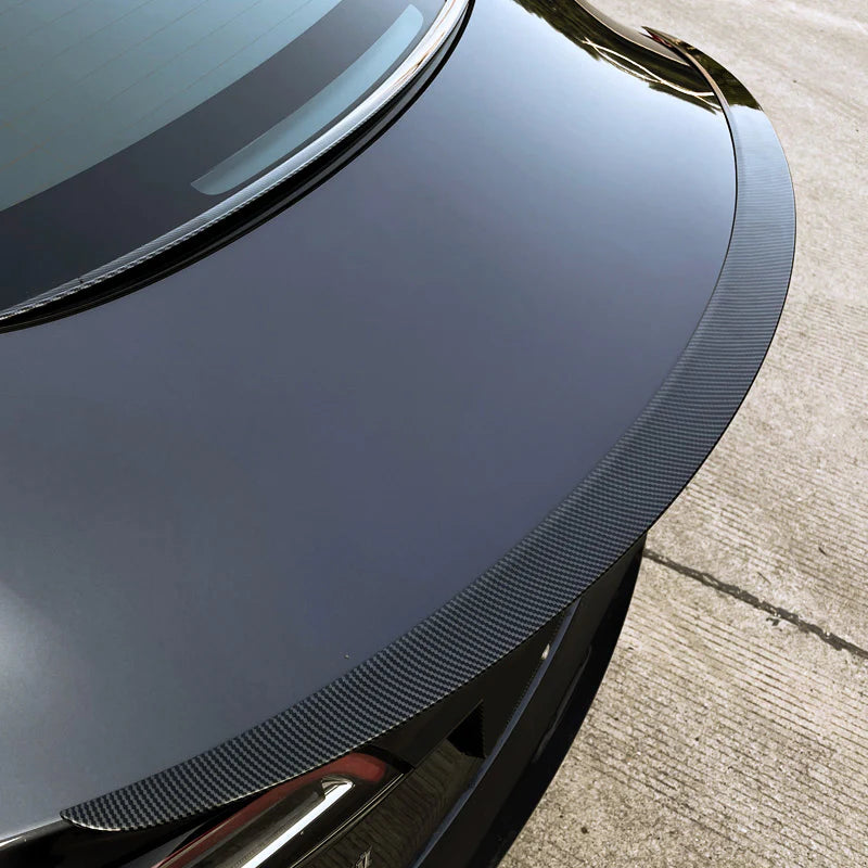 Tlyard Carbon Kofferraumlippe Performance Spoiler aus echtem Carbon für Tesla Model 3 / Y bei EV Motion Shop