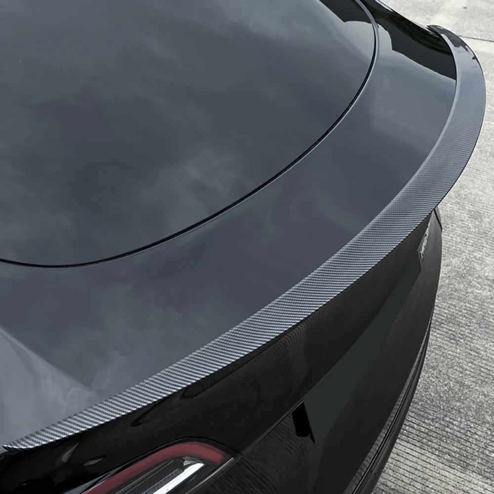 Tlyard Carbon Kofferraumlippe Performance Spoiler aus echtem Carbon für Tesla Model 3 / Y bei EV Motion Shop
