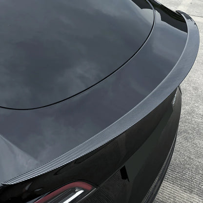 Tlyard Carbon Kofferraumlippe Performance Spoiler aus echtem Carbon für Tesla Model 3 / Y bei EV Motion Shop