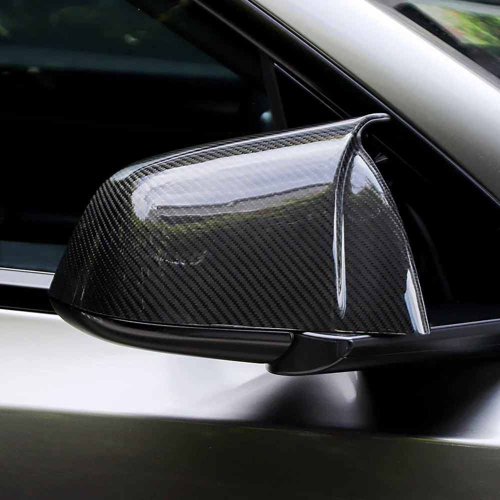 Tlyard Echte Kohlefaser Carbon Rueckspiegel Abdeckungen für Model 3 / Y / Highland bei EV Motion Shop EV Motion Shop