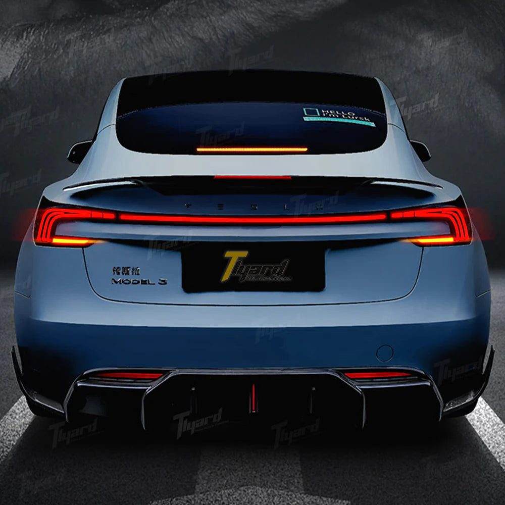 Tlyard LED Leiste Rücklicht Breite Schlussleuchte für Model 3 (2024) Highland bei EV Motion Shop 