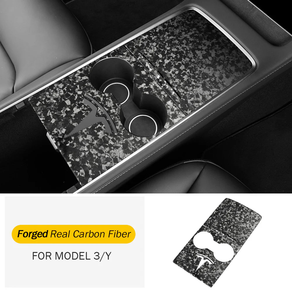 Tlyard Mittelkonsole aus echtem Carbon für Tesla Model 3 / Y bei EV Motion Shop