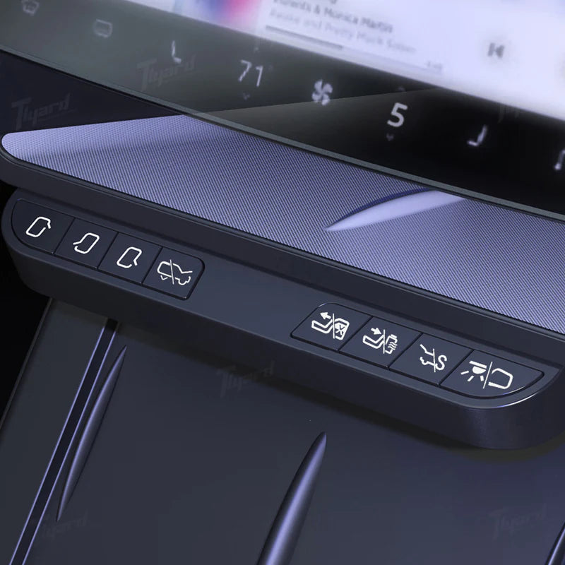 Tlyard Mittelkonsolen Ablageflaeche mit Multifunktionstasten für Tesla Model 3 / Y / Highland / Juniper bei EV Motion Shop