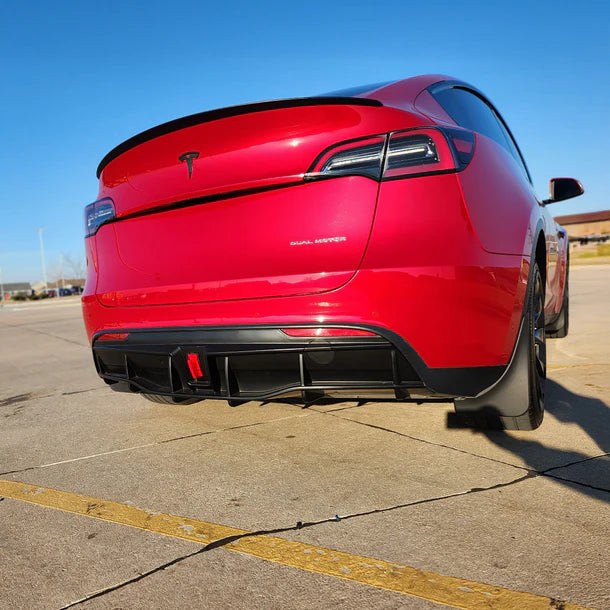 Yeslak Heck Diffuser Stoßstangenlippe mit LED Bremslicht – Tesla Model 3 / Y (Pre-Facelift) bei EV Motion Shop