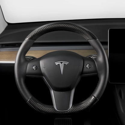 TPARTS Echt Carbon Lenkrad Cover für Tesla Model 3 / Y (Pre-Facelift) bei EV Motion Shop