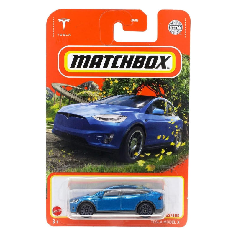 Matchbox™ Tesla Model X Blau Spielzeug Auto im 1:64 Maßstab | 53/100 bei EV Motion Shop 