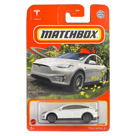 Matchbox™ Tesla Model X Weiß Spielzeug Auto im 1:64 Maßstab | 59/100 bei EV Motion Shop 