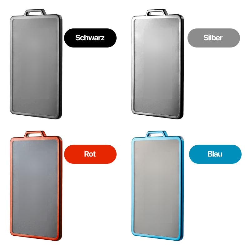 Key card case in black / silver / red / blue made of silicone suitable for Tesla Model S / 3 / X / Y key cards